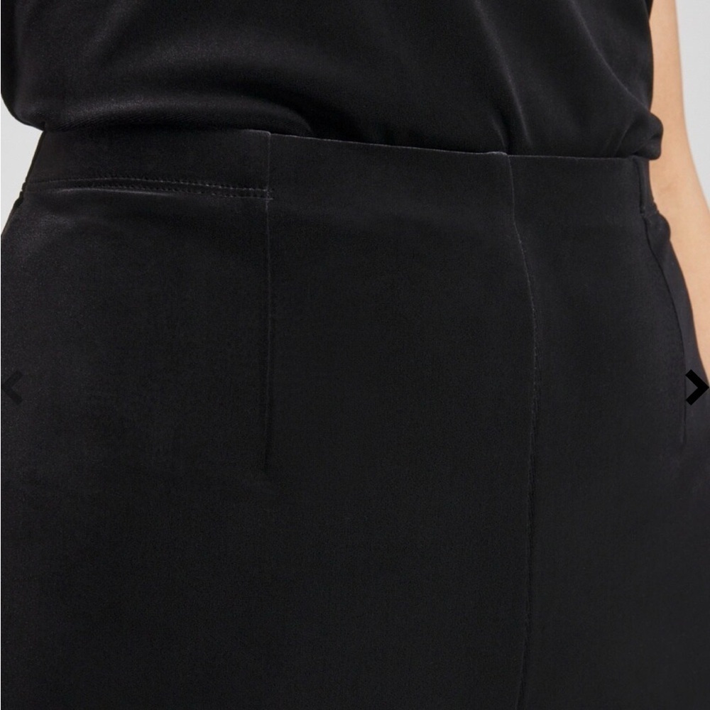 Chico’s Travelers Black Velvet No-Wrinkle Straight Leg Pull-On Pants Large - Picture 5 of 11